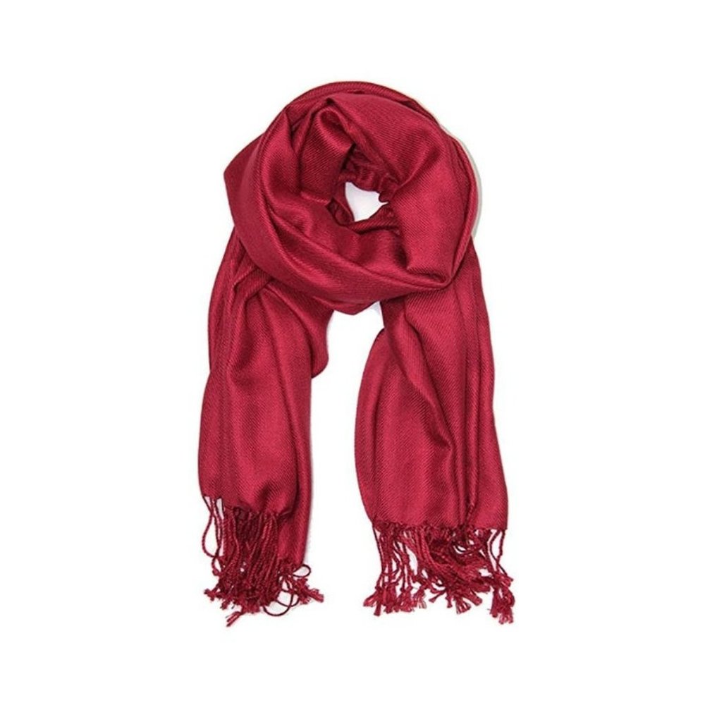 Winter Scarves Soft Viscose Scarf Fringe for Christmas Gifts - Picture 3 of 4
